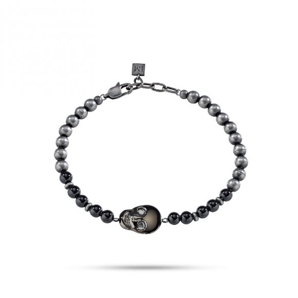 Bracciale Morellato Uomo Nobile in Acciaio e Onice Nero