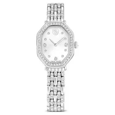 Orologio Swarovski Dextera Octagon argentato con lunetta e bracciale di cristalli