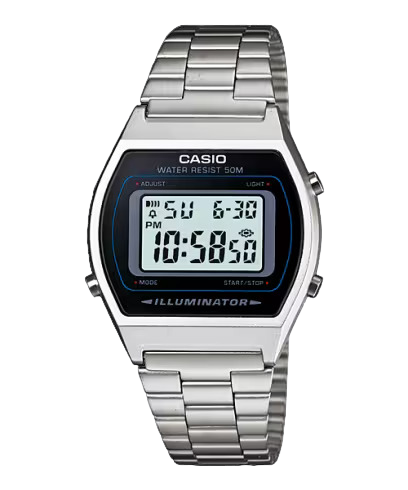 Casio Orologio Uomo Cronometro Digitale LED | Resina e Acciaio | 5ATM
