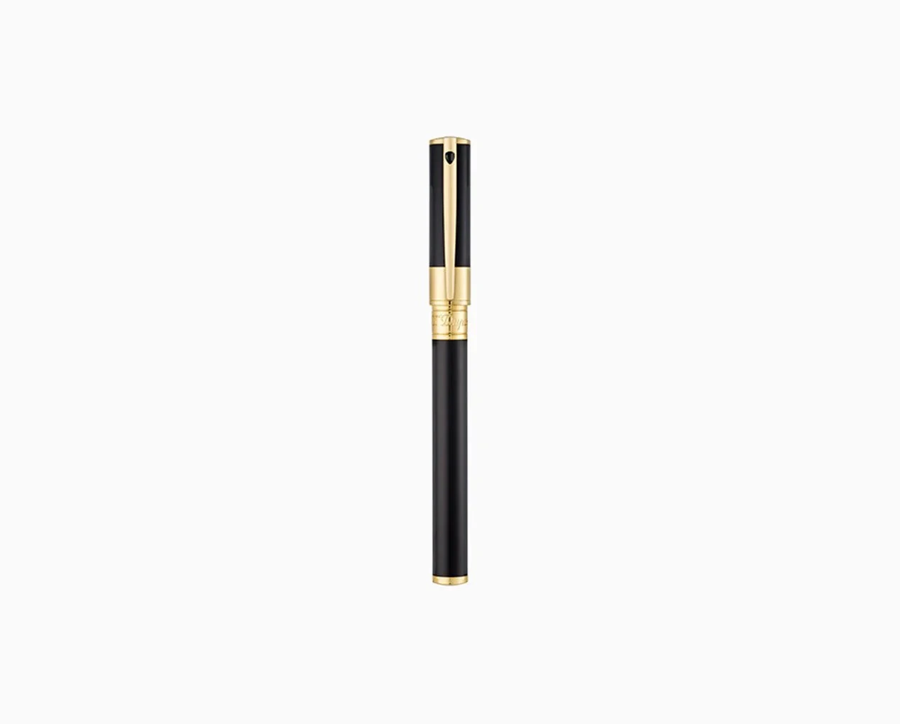 S.T.Dupont Penna Roller D-Initial Nera e Oro | Cromo | Design Moderno