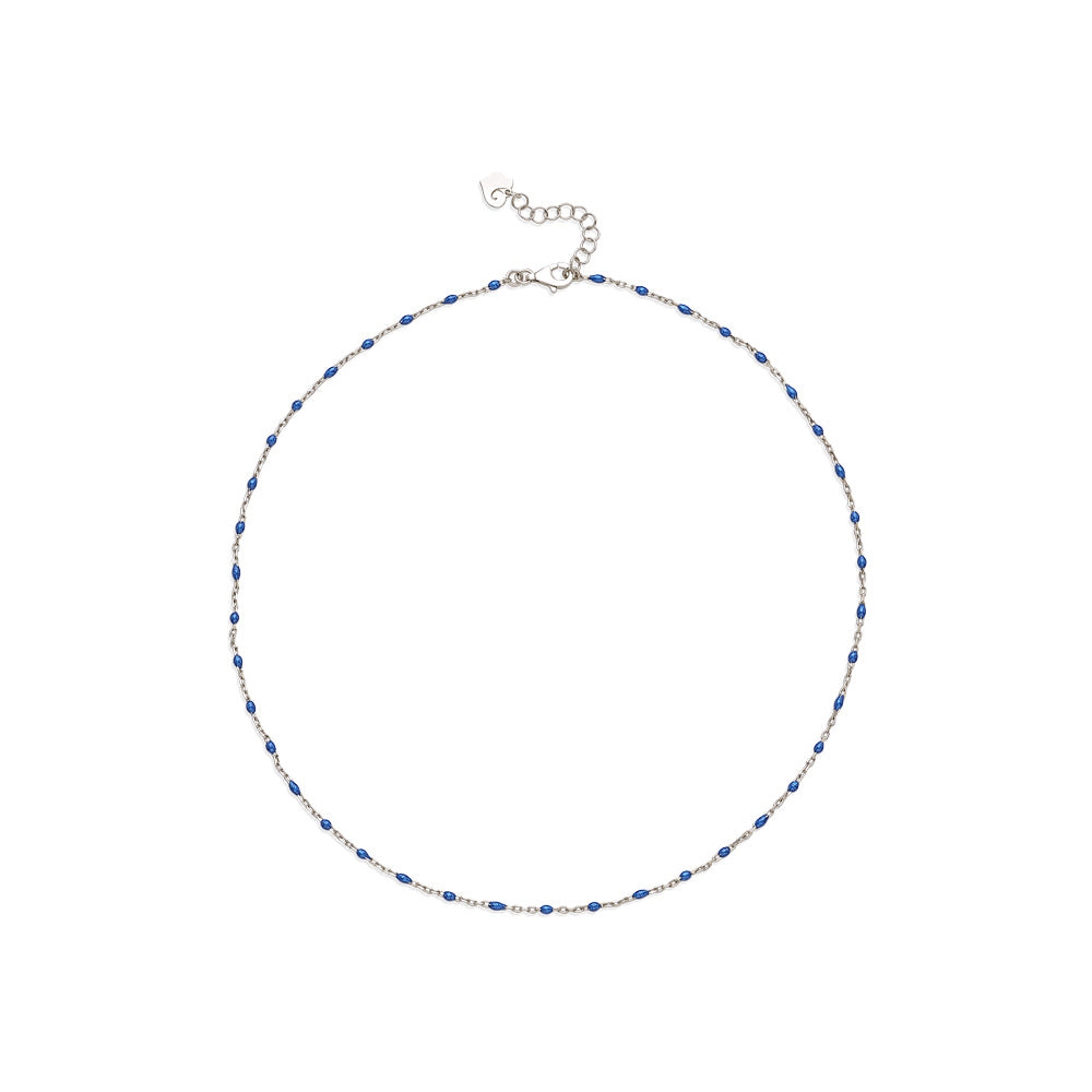 Chantecler Collana Donna Et Voilà Smalto Blu | Argento 925 | 38-42cm