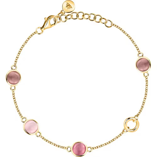 Bracciale Morellato Venezia oro con cat eye rosa