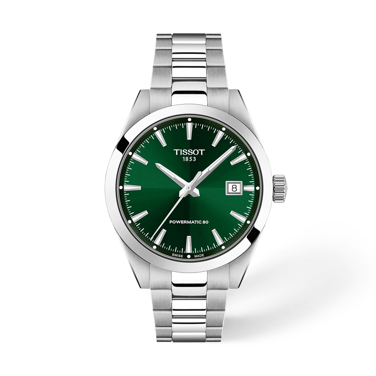 Tissot Gentleman Powermatic 80 38 mm con Quadrante Verde
