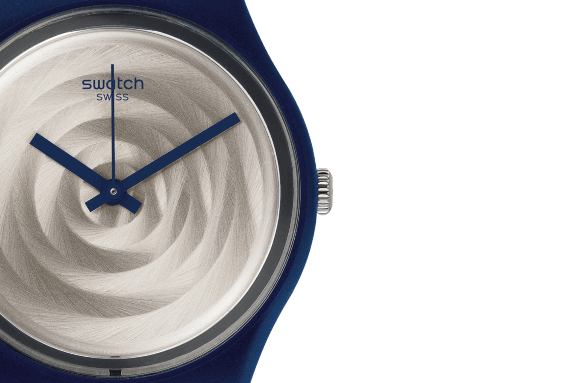 Swatch Orologio Uomo Quadrante argento spazzolato | Resina | Movimento al quarzo