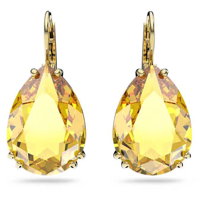 Swarovski Orecchini Pendenti Millenia Gialli | Cristalli Oro | Lungh. 2,1 cm