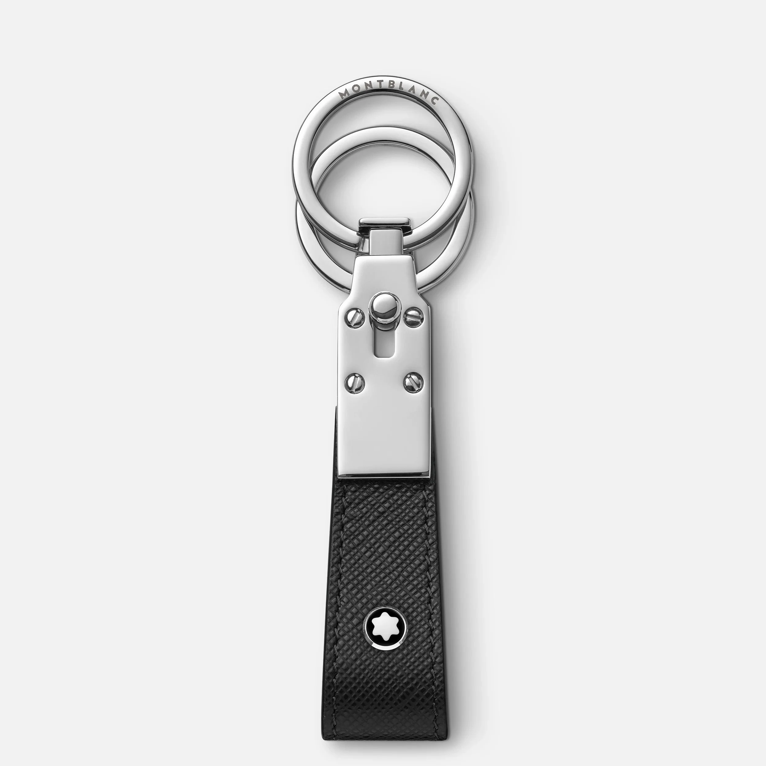 Montblanc Portachiavi Uomo Sartorial | Pelle Saffiano | Anello Amovibile