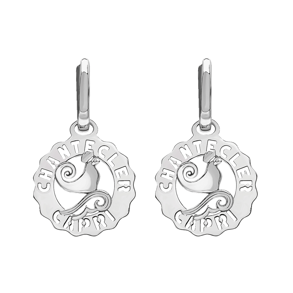 Chantecler Orecchini Donna Mini Gallo | Argento | Collezione Logo