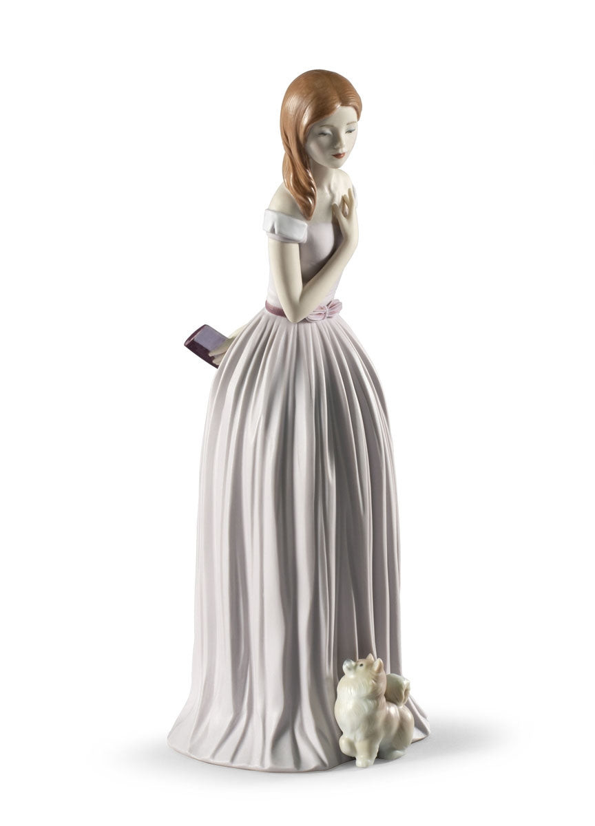 Lladrò Statuetta Ti Accompagno Alla Festa | Porcellana | Edizione Limitata