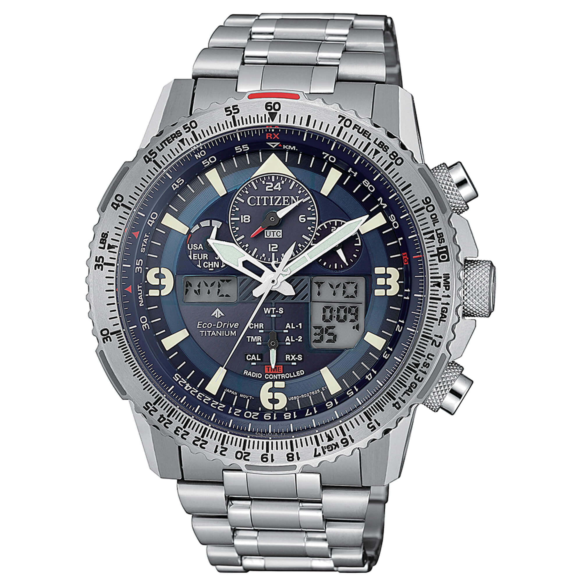 Citizen Orologio Uomo SkyHawk Radiocontrollato | Super Titanio | Eco-Drive