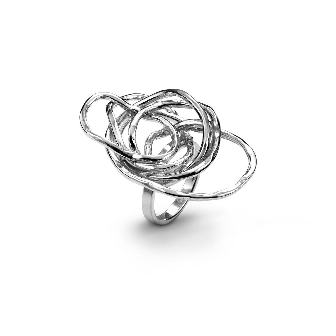 Giovanni Raspini | Anello Donna | Design scultoreo | Argento 925 | Fatto a mano