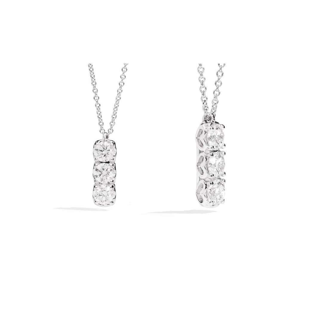 Recarlo Collana Donna Girocollo Diamanti 0,51 Ct | Oro Bianco 18Kt | F-SI