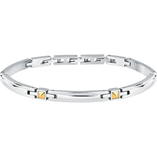 Morellato Bracciale Uomo Gold in Acciaio Silver con Inserti Oro