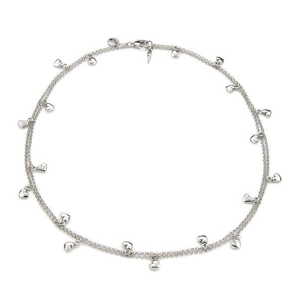 Giovanni Raspini Collana Bracciale 108 Cuoricini | Argento 925 | Fatto a Mano