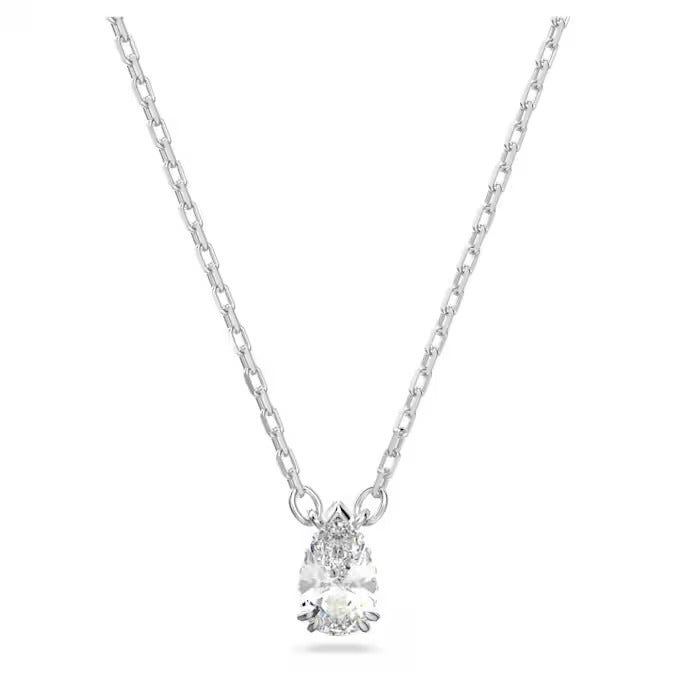 Swarovski Collana Donna Pendente Stilla | Rodio/Zirconia | Regolabile 38-42 cm