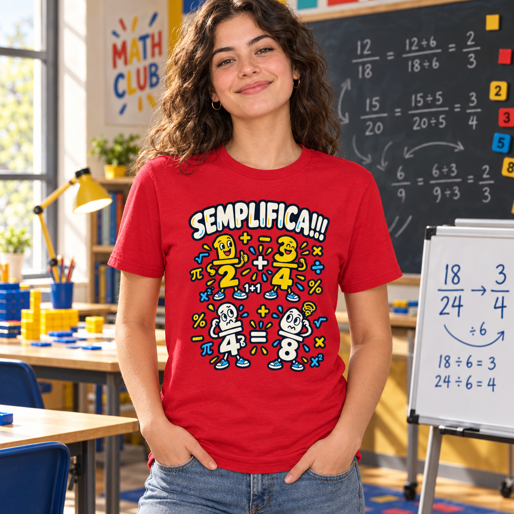 SEMPLIFICA!!! Math Fractions T-Shirt