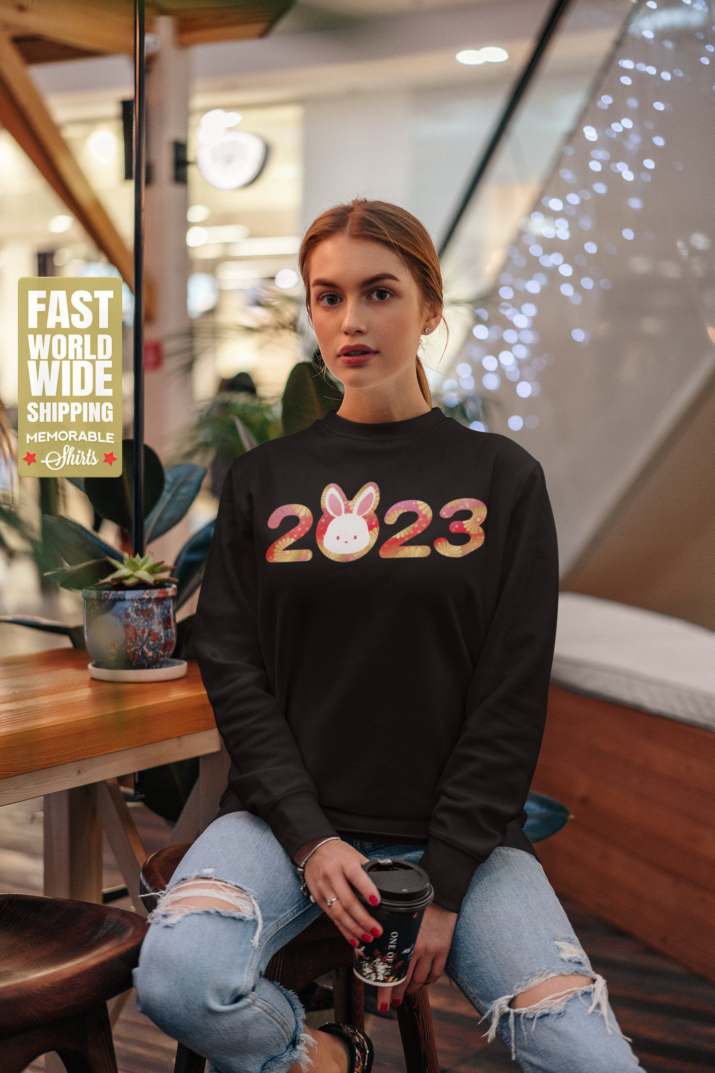 2023 Year of the Rabbit Sweatshirt - Chinese New Year Sweater, 2023 Year of ...