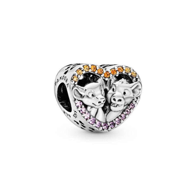 Pandora | Charm | Cuore Simba & Nala | Zirconia, zaffiri | Il Re Leone