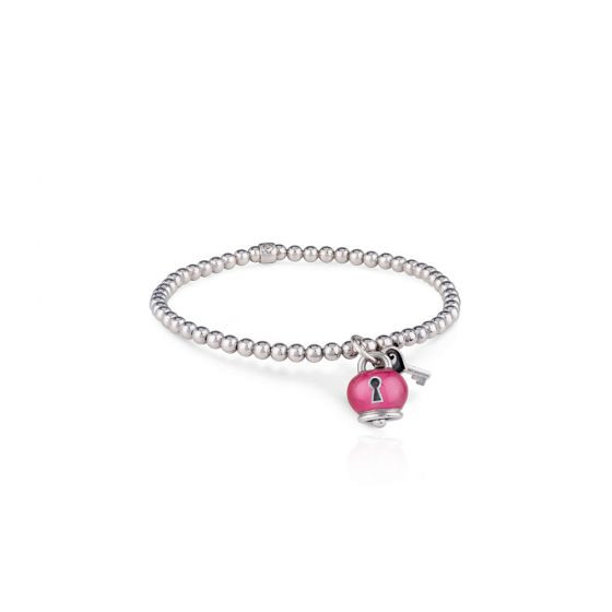 Chantecler Et Voilà bracciale elastico campanella e cuori