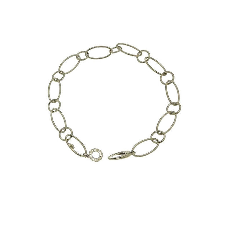 Chantecler Bracciale Donna Maglie Ovali e Tonde | Argento 925 | 20 cm