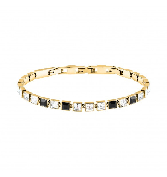 Karl Lagerfeld | Bracciale Donna | Zirconi Bianchi e Neri | Acciaio | Dorato