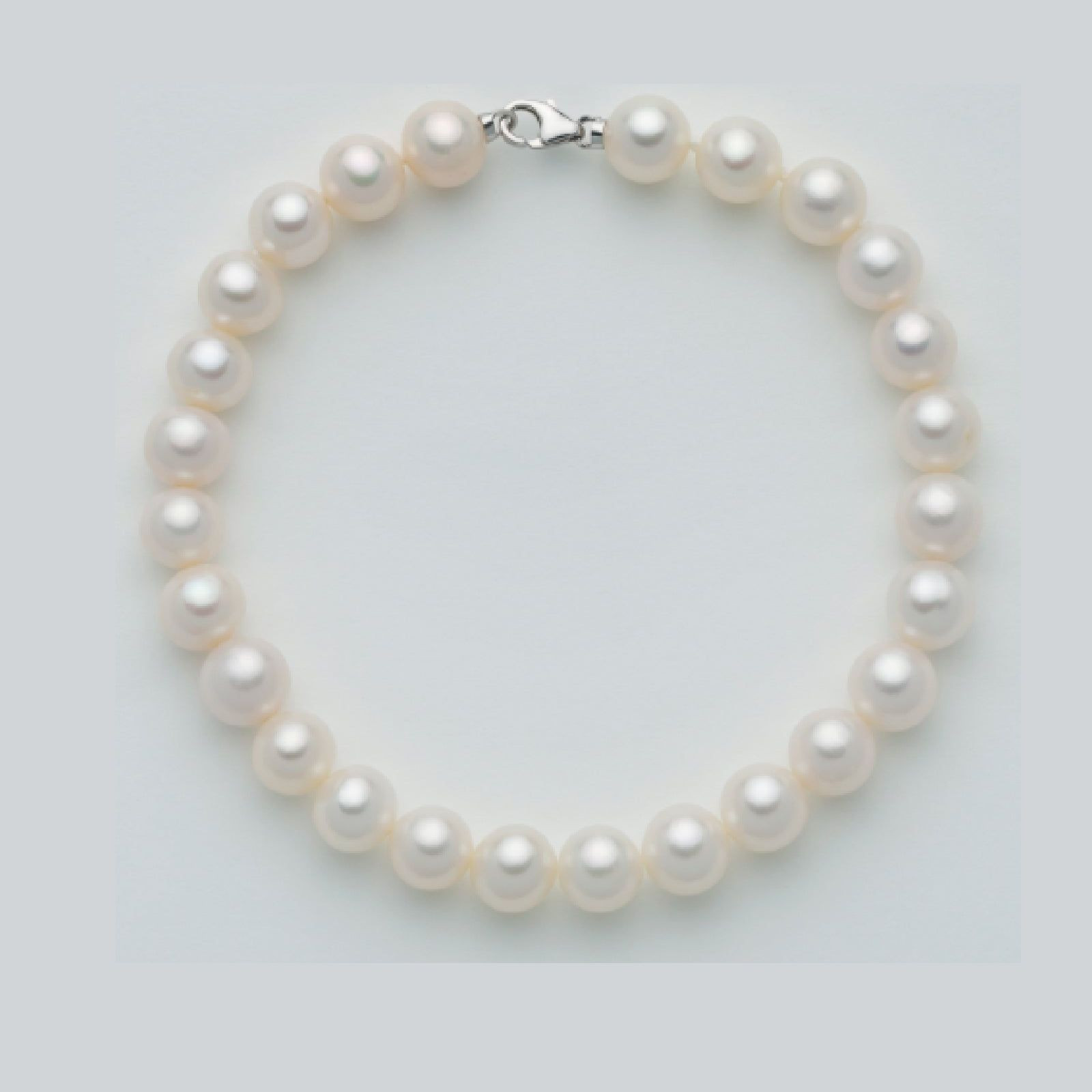 Bracciale Miluna di Perle Coltivate con Chiusura in Oro Bianco 750