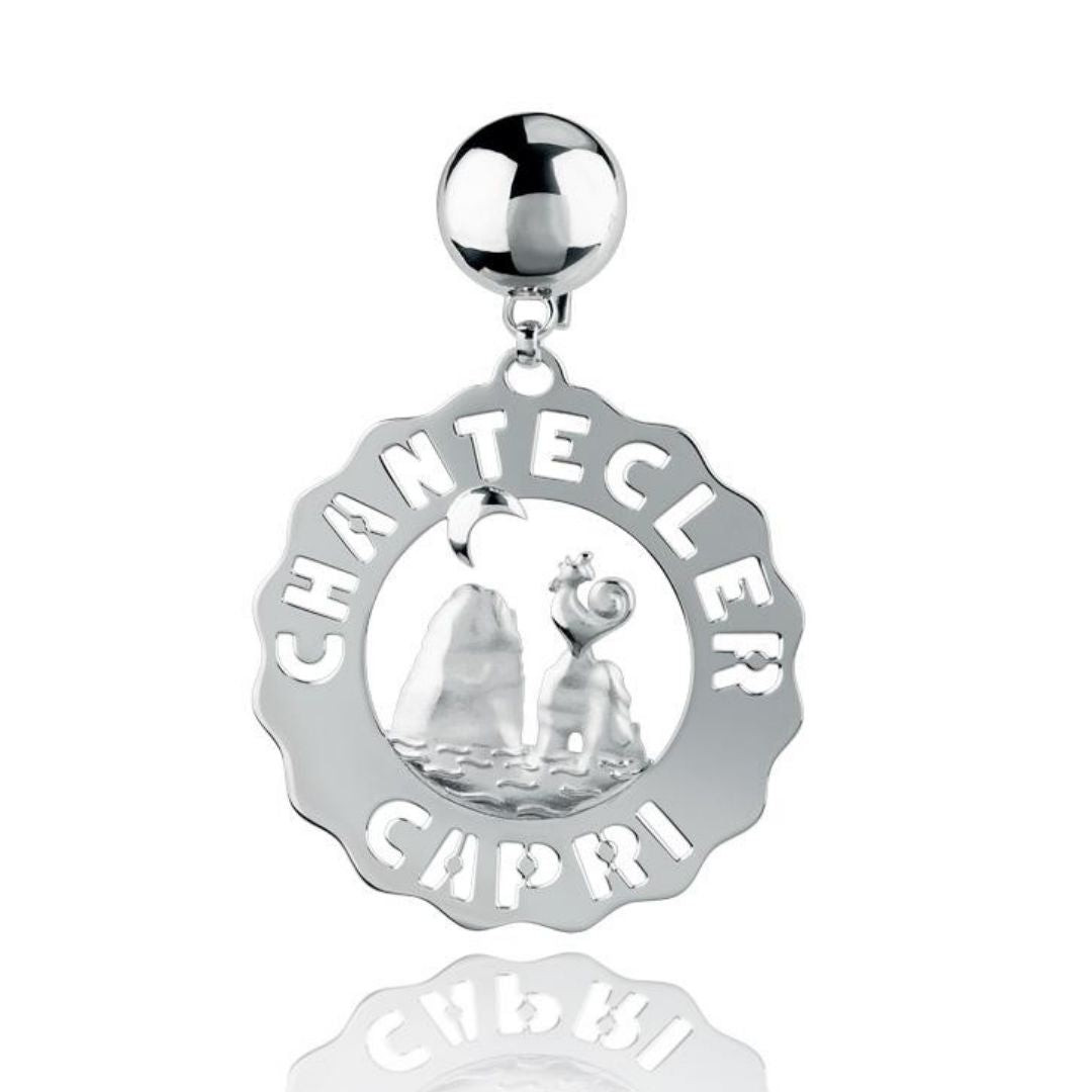 Chantecler Orecchino Mono Faraglioni Capri | Argento 925 | Logo