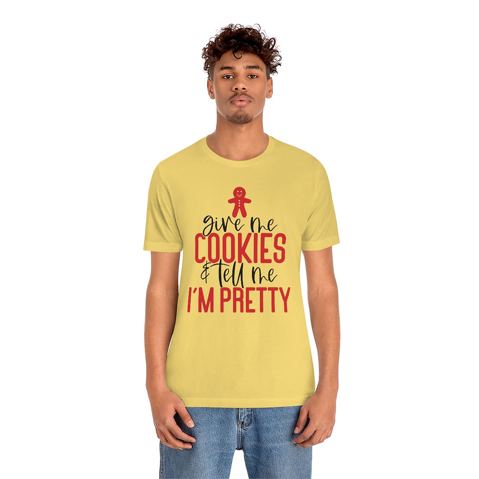 Miniatura: Give Me Cookies & Tell Me I'm Pretty  - Cookies Tshirt, Funny Biscuits T...