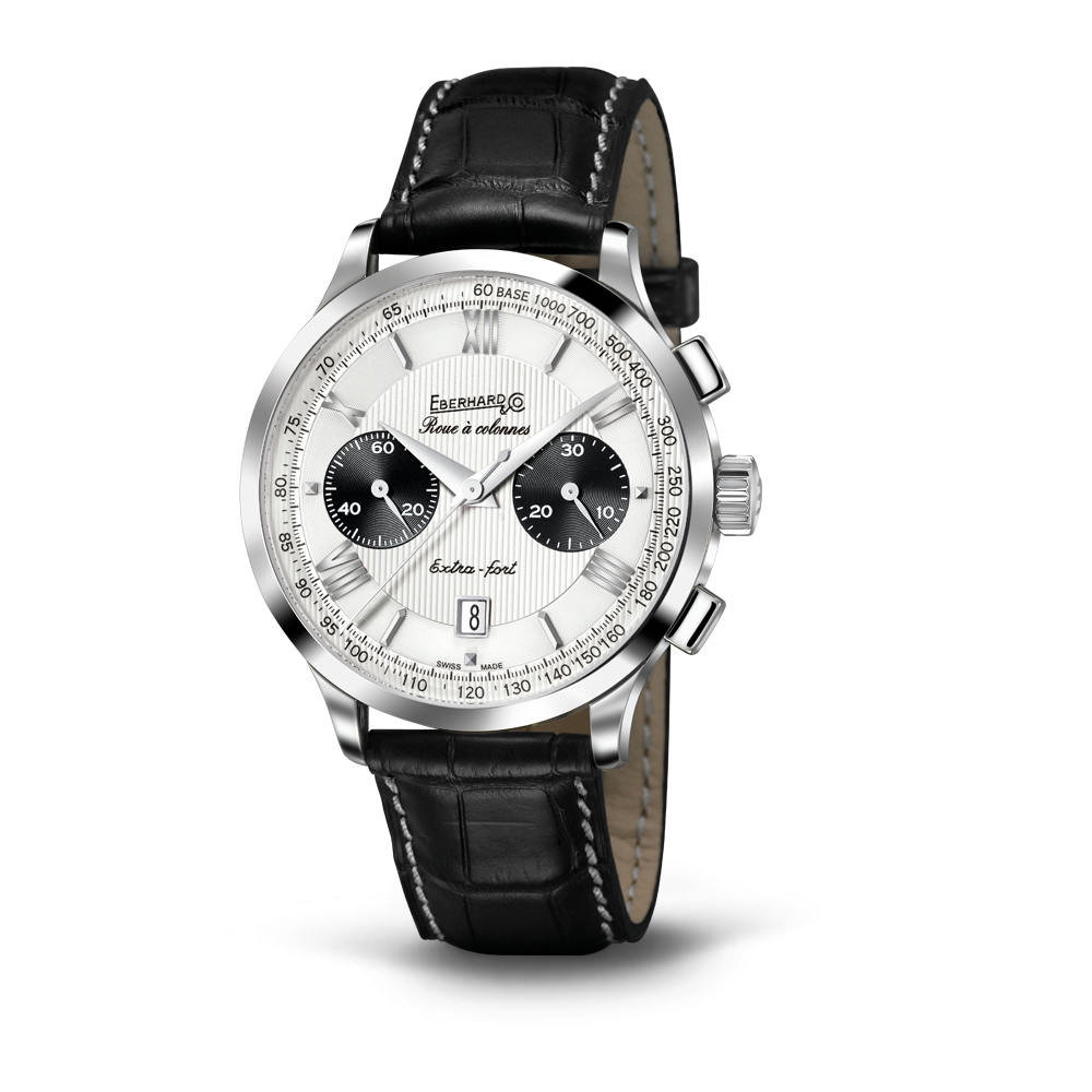Eberhard Orologio Uomo Cronografo Automatico | Acciaio Inox | Vetro Zaffiro