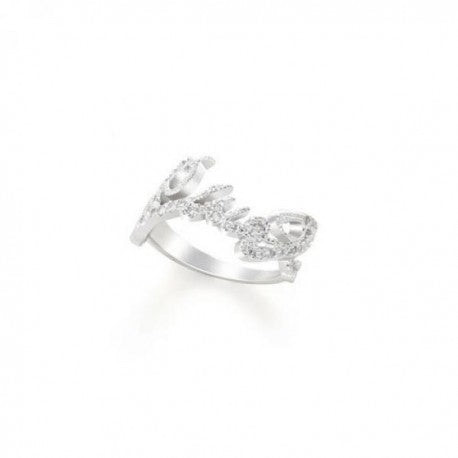 Liu Jo Anello Donna Scritta Brillantinata Liu.Jo | Argento 925 | Design Moderno