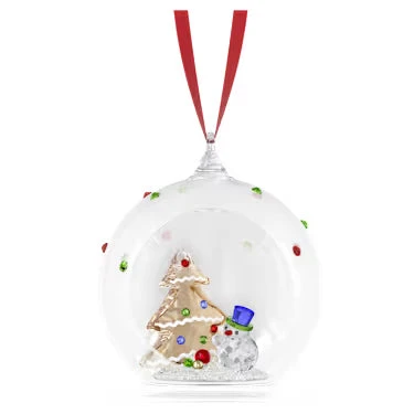 Swarovski Holiday Cheers Statuina Decorativa Pallina Albero