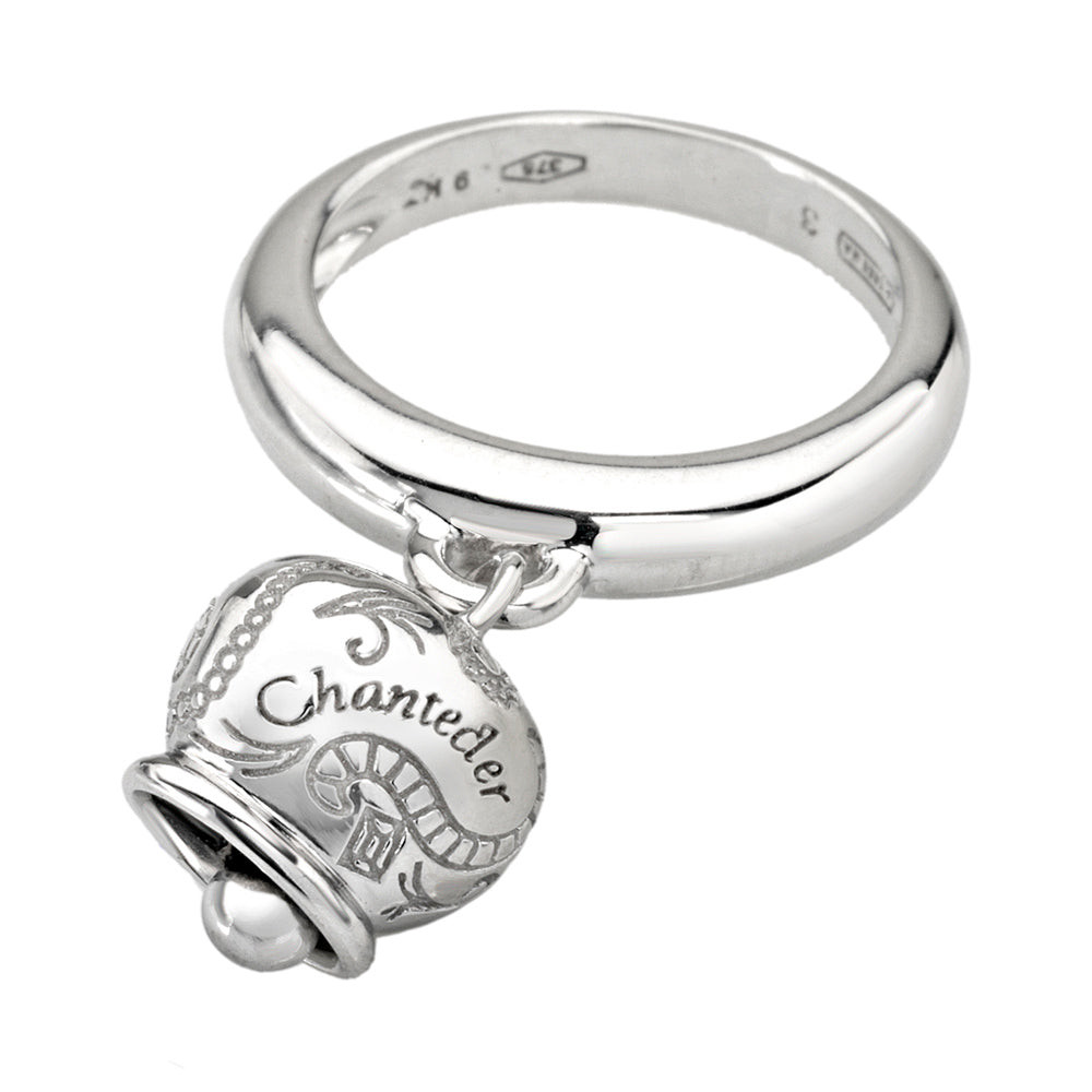 Chantecler | Anello Donna | Campanella Piccola | Oro Bianco 9 kt | Suamèm
