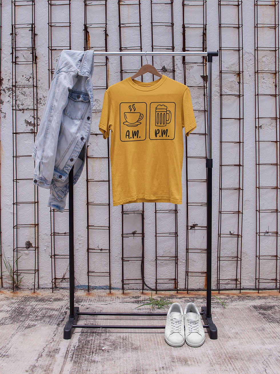Miniatura: Coffee and Beer – Barware Tee, Gift for Him, Beer Shirt, Coffee Lover, Coffe...