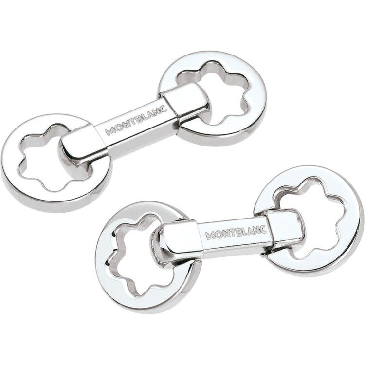 Montblanc | Gemelli Uomo | Emblema traforato | Acciaio inossidabile | Heritage