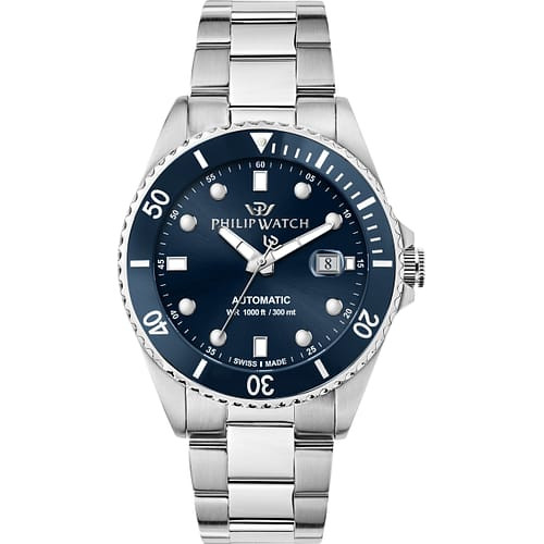 Philip Watch | Orologio Uomo | Caribe Diving Automatico Blu in Acciaio | 42 mm
