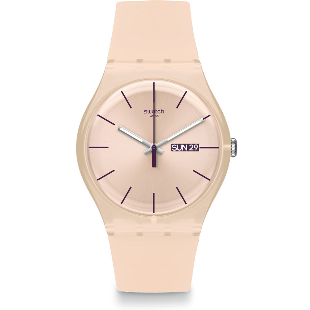 Swatch Orologio Donna Rose Rebel | Silicone Rosa | Quarzo Svizzero