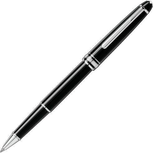 Montblanc Penna Roller Meisterstück | Resina nera | Dettagli platino