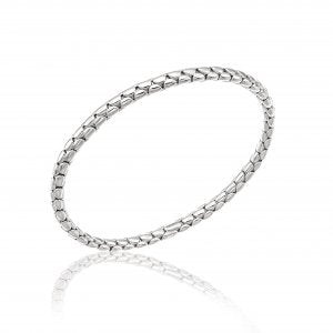Chimento Bracciale Donna Stretch Spring | Oro Bianco 18kt | Peso 7,7g
