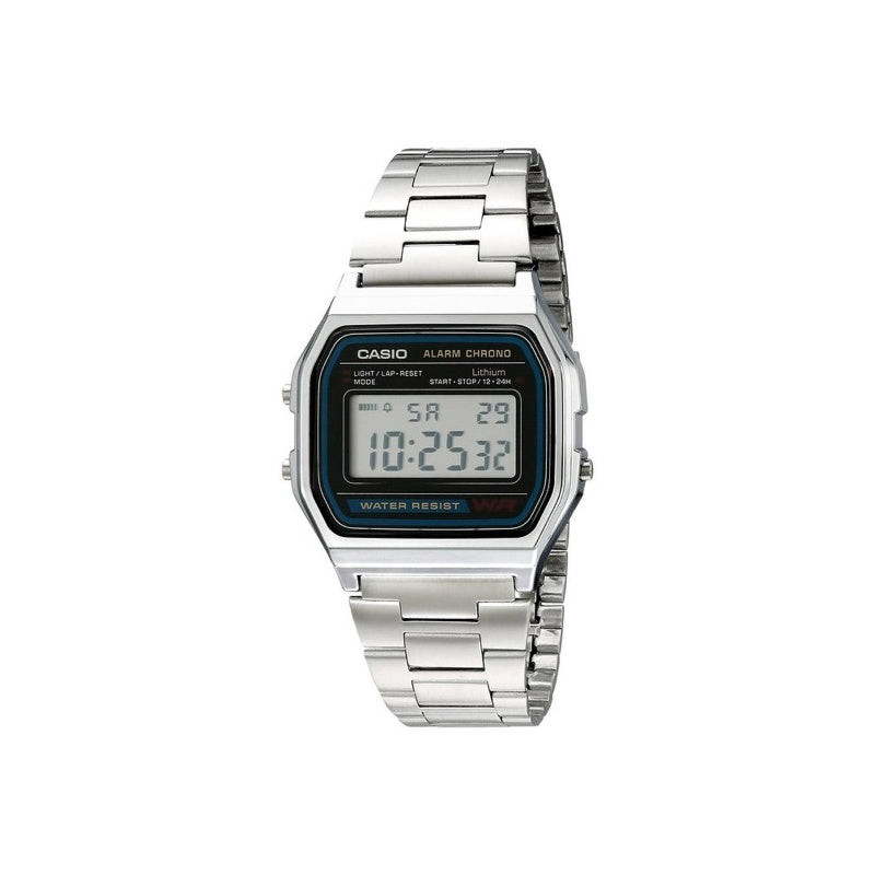 Casio Orologio Uomo Digitale Retrò | Cassa Resina | Cinturino Acciaio