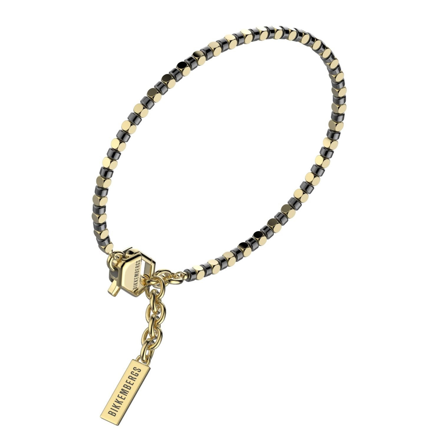 Bikkembergs | Bracciale Uomo | Diamante | Acciaio Dorato | Pietre Naturali