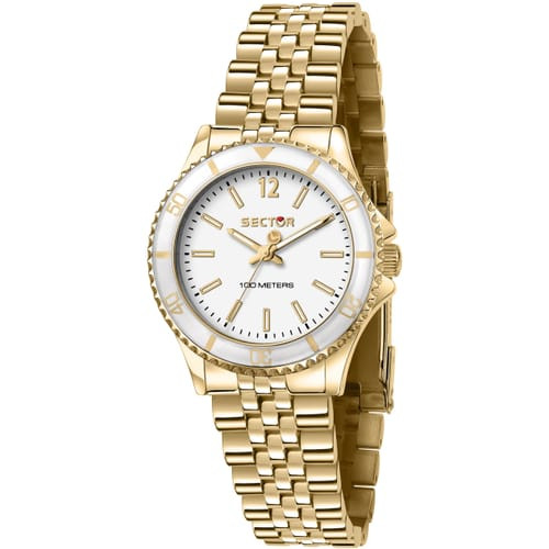 Sector Orologio Donna Cassa Dorata 32mm | Acciaio | 100m Resistente