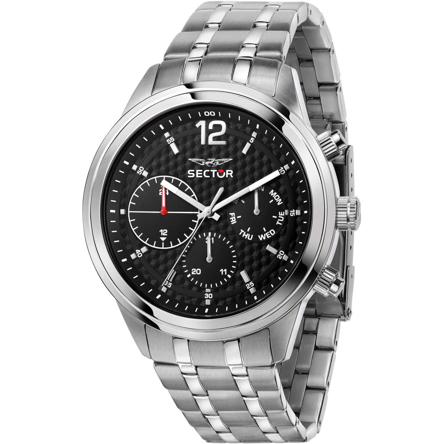 Sector Orologio Uomo Cassa 45 mm Quadrante Nero | Acciaio | 5 ATM