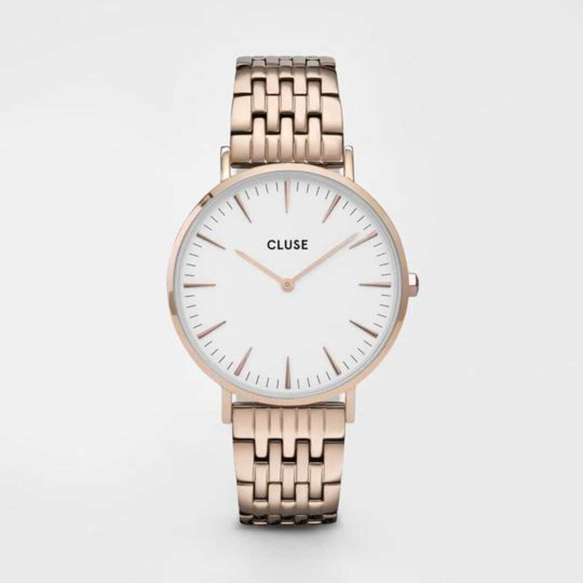 Cluse Orologio Donna Multi-Link Oro Rosa | Acciaio Inox | Quadrante Bianco