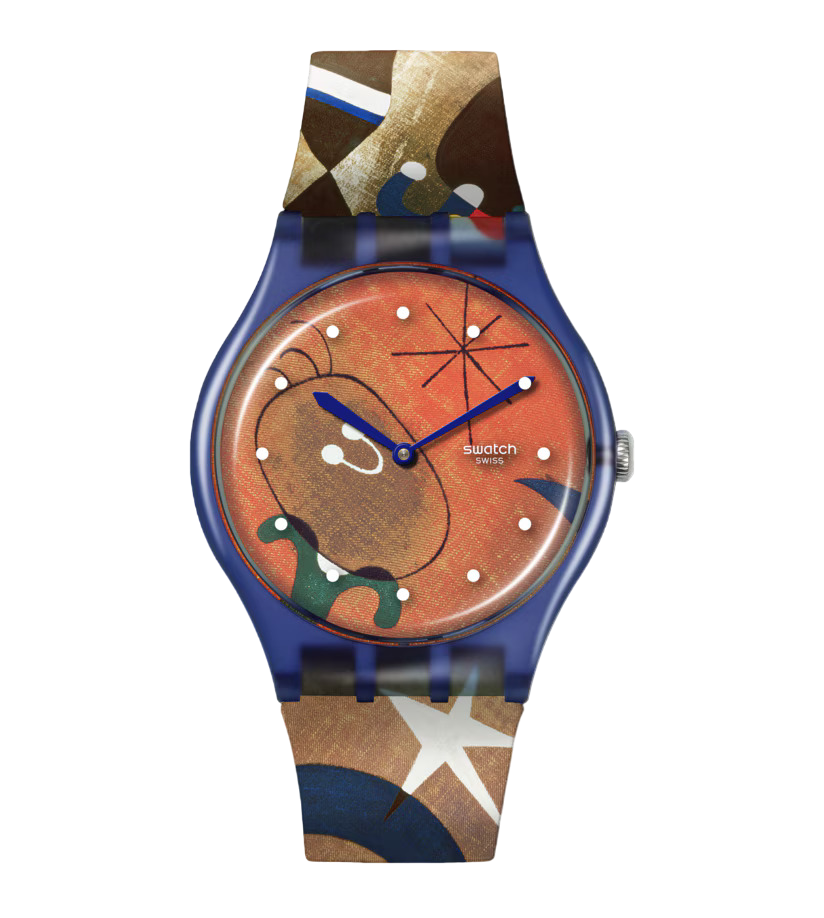 Swatch Orologio Uomo Miro Women & Bird | Vetro Biosourced | Cassa Blu