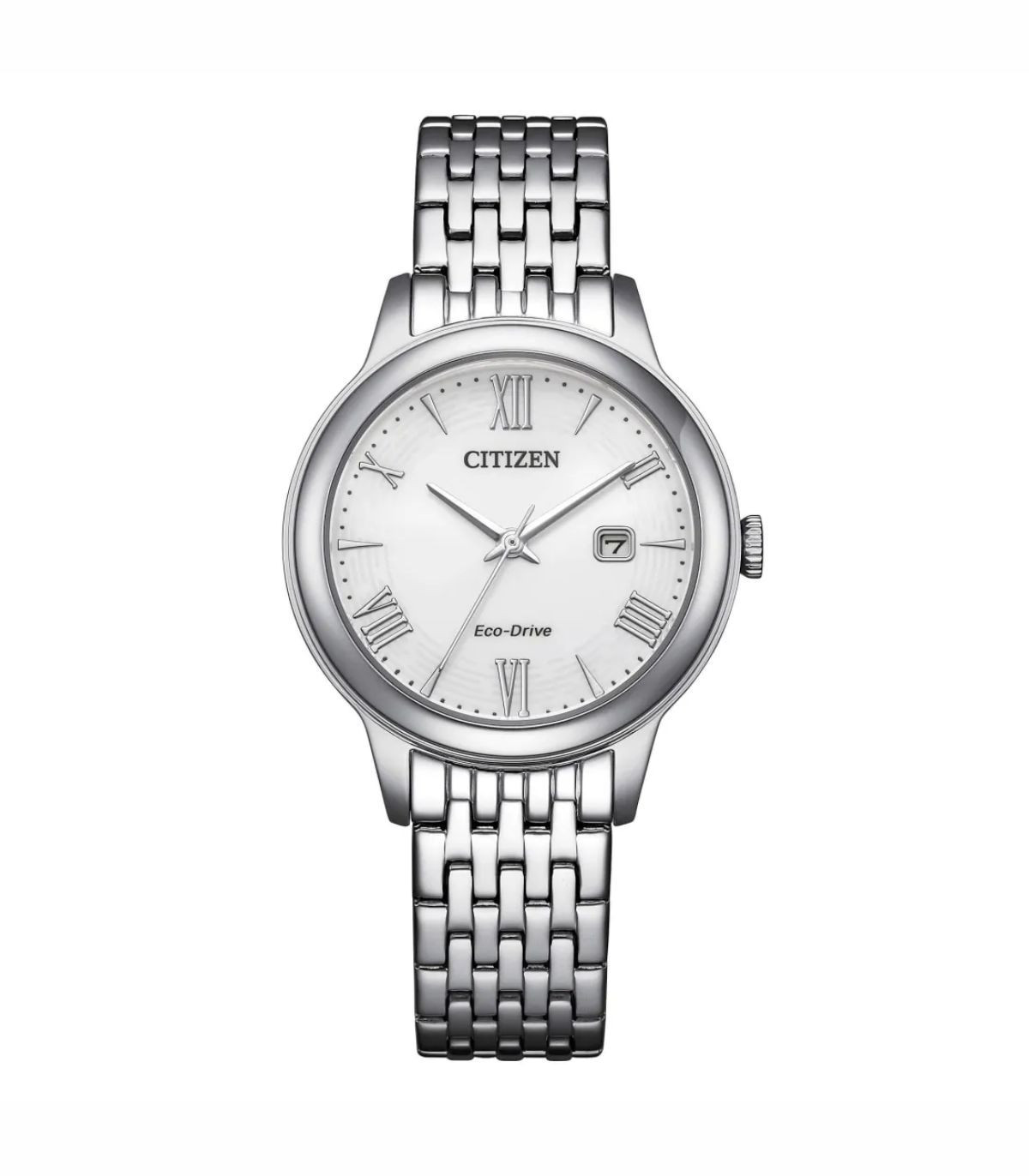 Citizen Orologio Donna Eco-Drive Acciaio Quadrante Bianco