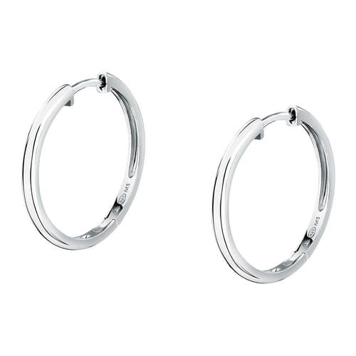 Orecchini Morellato Tesori a cerchio in argento sostenibile color silver