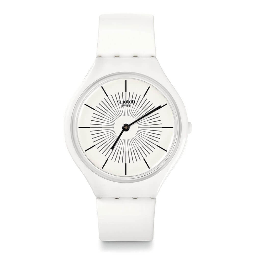 Swatch Orologio Ultra-sottile 36,8 mm | Silicone Opaco | Impermeabile 30 m