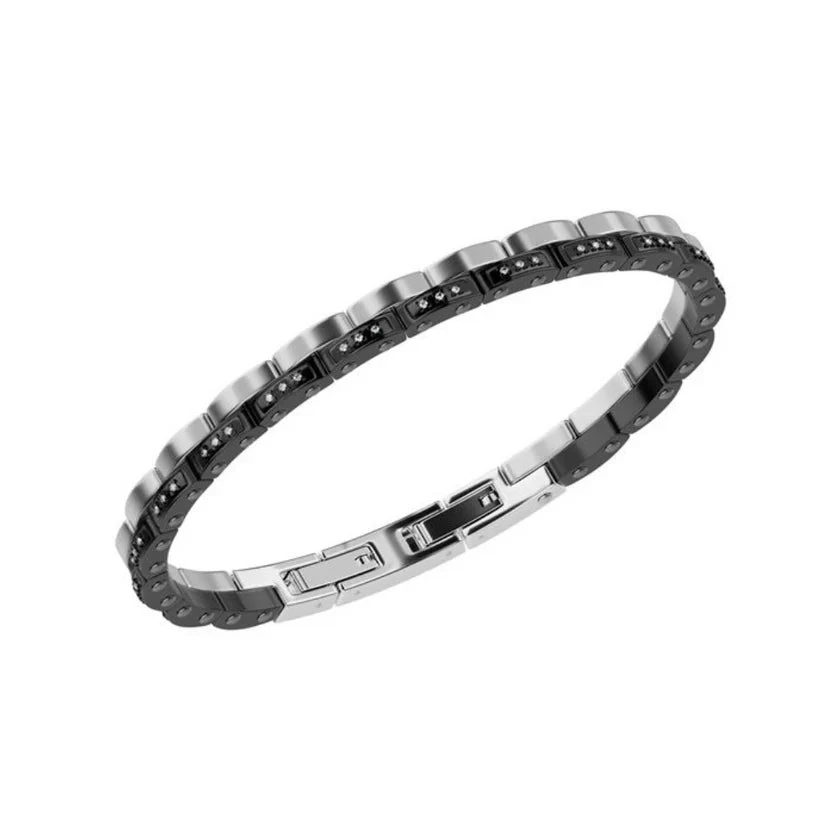 Bikkembergs | Bracciale Uomo | Diamanti 0,45 ct | Acciaio bicolore | Performance