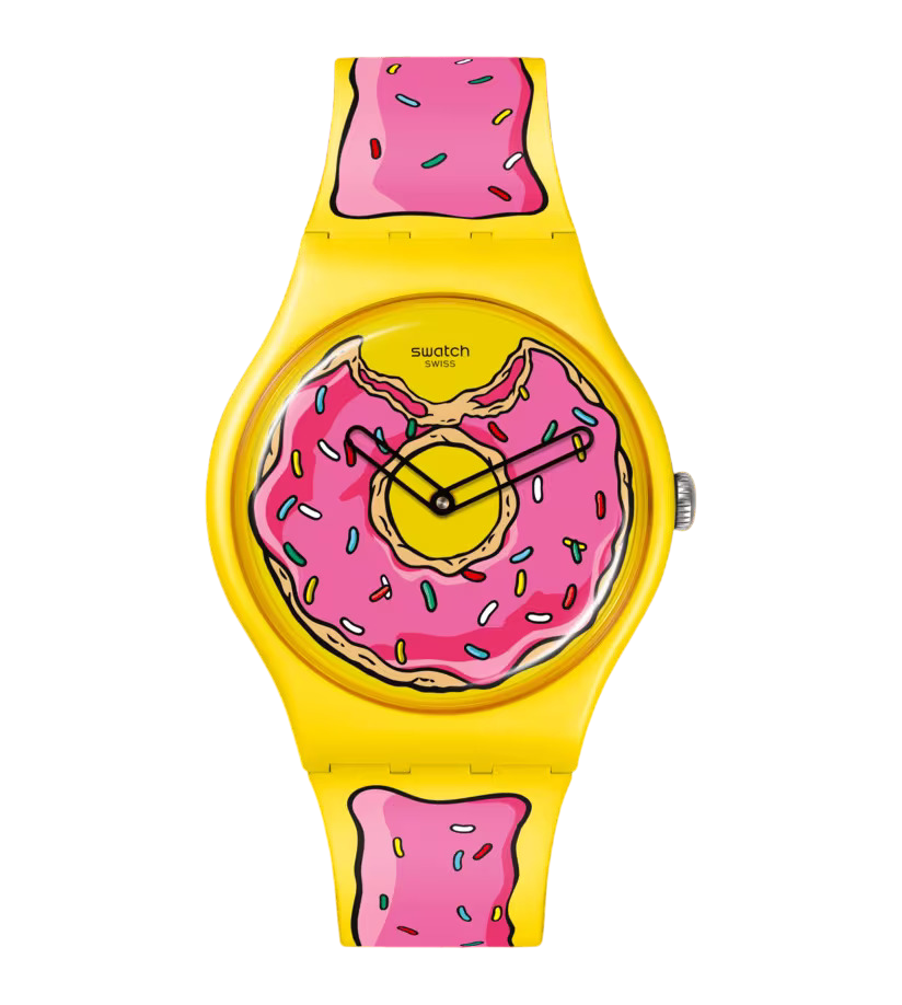 Swatch Seconds of Sweetness The Simpsons Orologio Uomo 41 mm