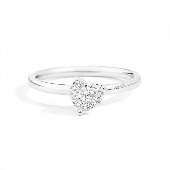 Recarlo Anello Donna Solitario 0,20 ct | Oro Bianco 18kt | Diamante F VSI1