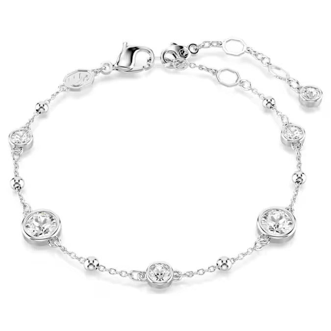 Swarovski Bracciale Donna Scintillante | Cristalli Placcati Rodio | Regolabile